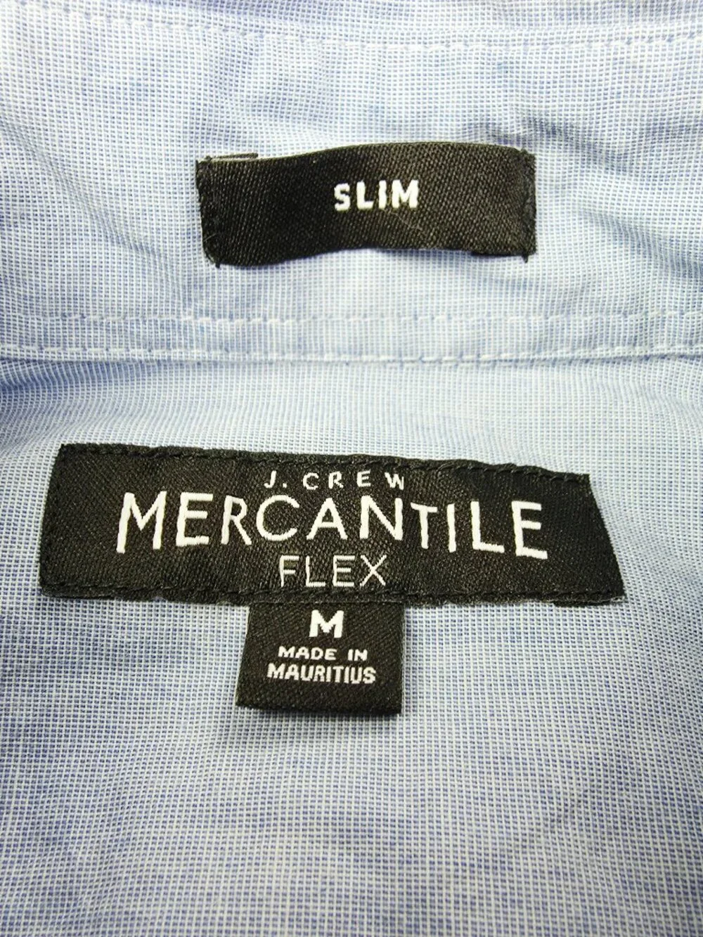 J. Crew Mercantile Flex Slim Mens Size Medium Blue Button Down Long Sleeve Shirt